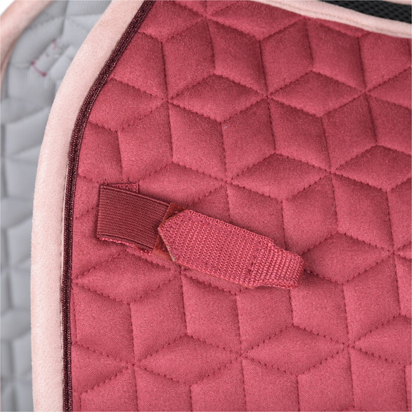 2026 WeatherBeeta Suede Elite Air-Tec Dressage Saddle Pad 1030346015 - Wine Plum
